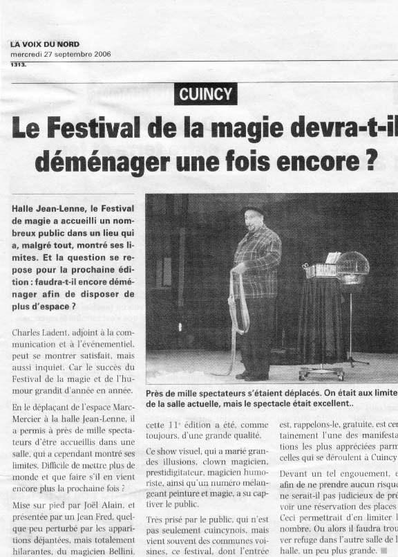 festival de magie a cuincy